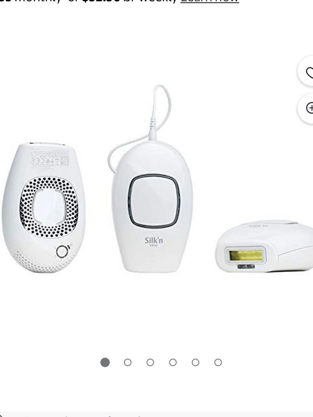 BNWOT Silk'n Infinity permanent Hair Removal at home Device